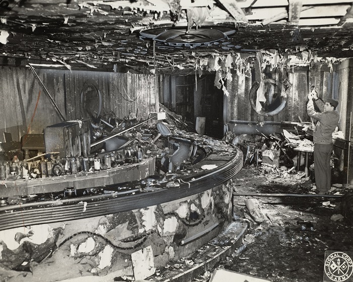 Image of the aftermath of the Cocoanut Grove fire